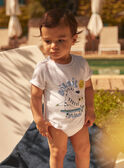 T-shirt-body branca de manga curta LABILLY / 24H1BGI2BOD000