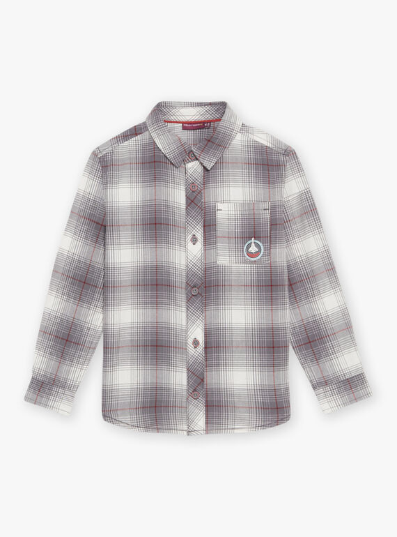 Camisa aos quadrados com estampado foguetão DUCHEMAGE / 22H3PGZ1CHMJ908