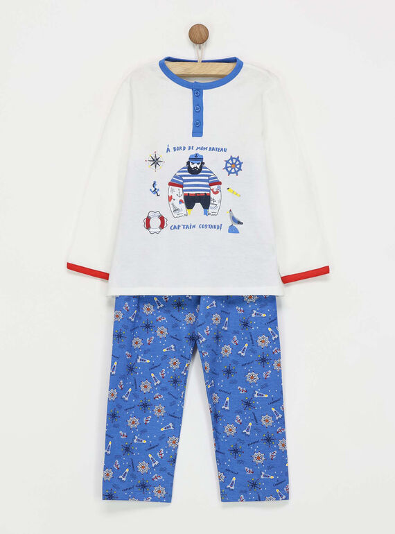 Pijama branco e azul REMARAGE / 19E5PG76PYJ001