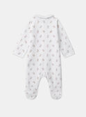 Babygrow de veludo estampado MONDRY / 25E0NM21GRE000