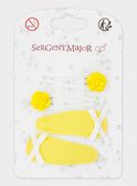 Gancho branco e amarelo RYELSETTE / 19E4PFS2BRT001