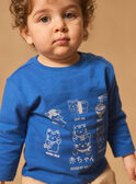 T-shirt de manga comprida de gatos MACONNOR / 25E1BG81TMLC209
