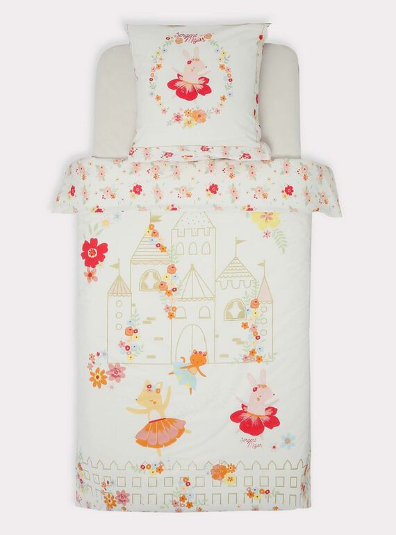 Conjunto de cama cru princesa estampado florido TIPARURCHA / 20EZEN72PLC000