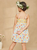 Vestido com smocks cru com estampado florido KRUDETTE 2 / 24E2PFK7RBS001