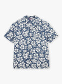 Camisa azul-marinho com estampado florido KROCHEMAGEM / 24E3GHT1CHM070