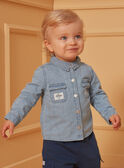 Camisa de ganga azul-clara LADIEGO / 24H1BGJ1CHMP272