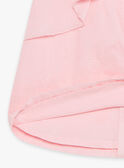 Vestido em popelina rosa com bordados de conchas e bloomer bebé menina CASOLEIL / 22E1BFN1ROBD315