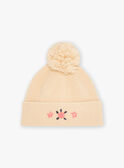 Gorro com pompom bege KRABONETTE / 24E4PF81BON080