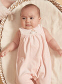 Conjunto babygro e casaco de malha cru em veludo LOLITA / 24H0NF23ENS001