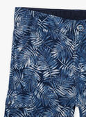 Bermudas azul com estampado folhagem menino CIPOPAGE / 22E3PGK2BERC211