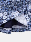 Vestido azul e branco às flores LACECILE / 24H1BFJ1ROB070
