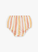 Vestido e cueca cru com estampado às riscas FAUNA / 23E1BFP2ROB001