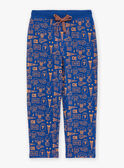 Pijama azul-real e amarelo em jersey GRUAGE / 23H5PG12PYJ001