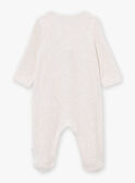Babygro bege mesclado em veludo LONNIE / 24H0NG11GREA011