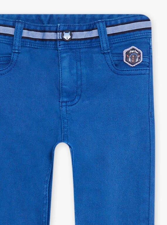 Calças slim em twill azul DABRAGE / 22H3PG51PANC207