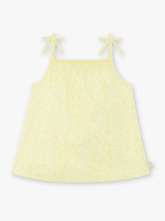 Camisola de alças amarela criança menina ZLYNETTE3 / 21E2PFL3DEBB104