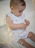 Babygro curto sem mangas com estampado de coelho e flores CEGINNA / 22E5BF53GRE000