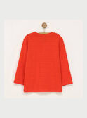 T-shirt mangas compridas vermelho RASICAGE2 / 19E3PGB2TML330