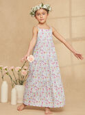 Vestido comprido com folhos cru com estampado florido KRUCHETTE 1 / 24E2PFK5RBS001