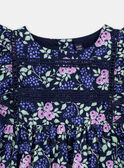 Vestido azul-marinho estampado com flores KAFLORENCE / 24E1BFL2ROB070