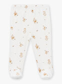 Pijama cru em veludo com estampado esquilos e cogumelos LOULOU / 24H0NM11ENS001