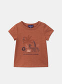 T-shirt ocre savana KAMAX / 24E1BGE1TEEF519