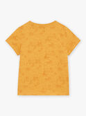 T-shirt amarelo-mostarda com estampado deserto FLITIAGE / 23E3PGP3TMCB106