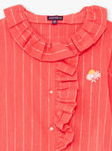 Blusa rosa com gola de folhos menina TAYEGETTE / 20E2PFZ2CHEF503