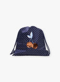 Mochila azul-marinho às bolas brancas FRYSAKETTE / 23E4PFL1BES070