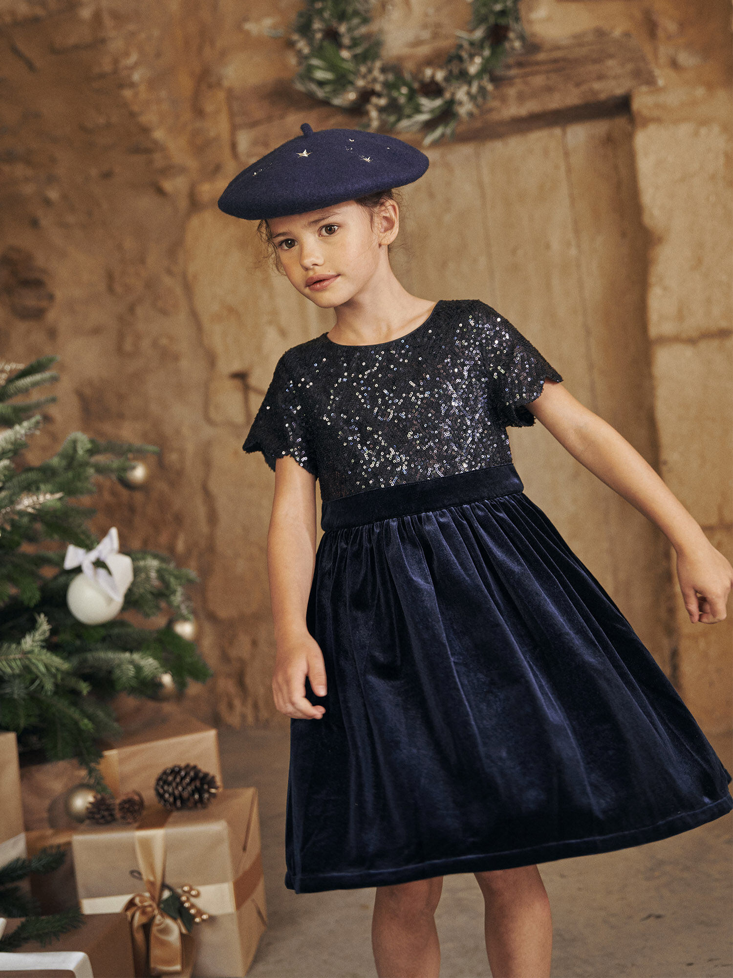 Vestido azul noite top