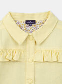 Casaco amarelo com folhos KOVEZETTE / 24E2PFD2VESB104