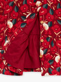 Vestido vermelho com estampado florido em bombazina GAOLLY / 23H1BFQ1ROBF506