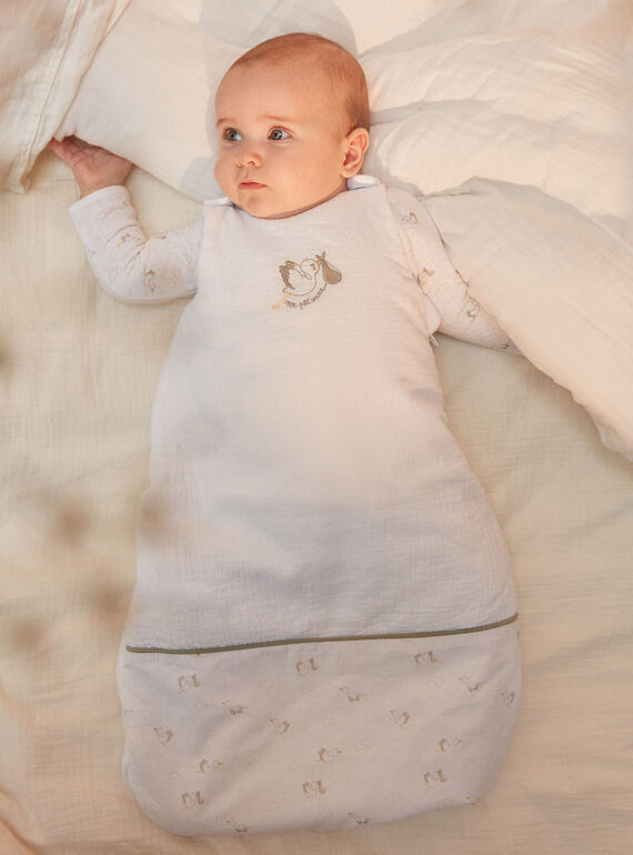 Saco de bebé cru em gaze de algodão e popelina KORI / 24E0AM11TUR000