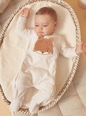 Babygro bege mesclado em veludo LONNIE / 24H0NG11GREA011