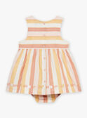 Vestido e cueca cru com estampado às riscas FAUNA / 23E1BFP2ROB001
