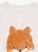 Babygro bege mesclado em veludo LONNIE / 24H0NG11GREA011