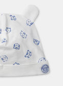 Gorro em jersey cru com estampado floral MACOCO / 25E4BG81BON001