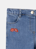 Jeans com flores bordadas KEJINETTE / 24E2PF41JEAP269