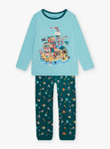 Conjunto pijama azul com padrão pirata menino CAPIRAGE / 22E5PG45PYJC215