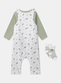 Conjunto de dia body + jardineiras + meias MONZON / 25E0CG22ENSG610