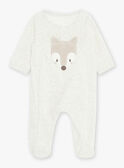 Babygro cinzento-claro em veludo GOULAM / 23H0NGL1GREJ920