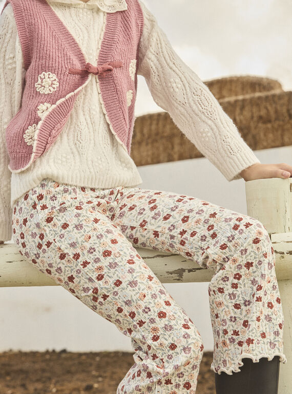 Leggings largas às flores MALEGETTE / 25E2PF71LG001