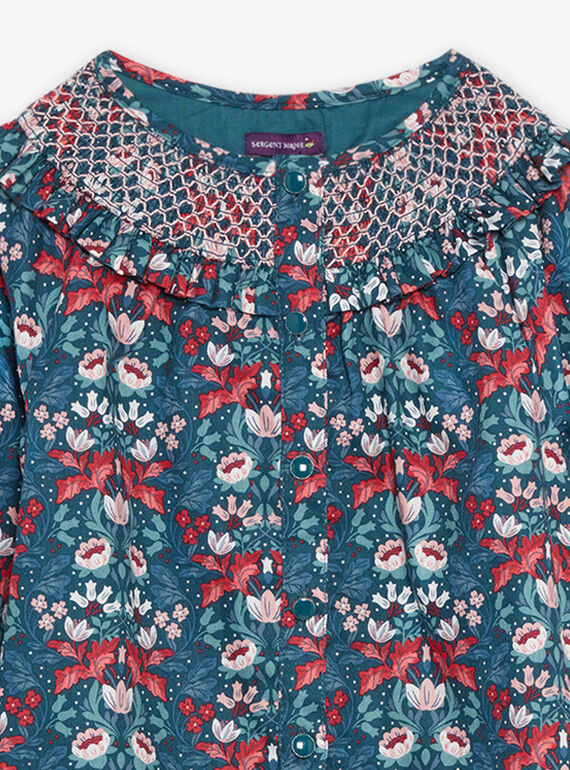 Blusa verde florida DUIBLETTE / 22H2PFZ1CHEG633