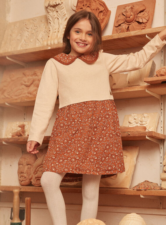 Vestido bimatéria com padrões LICHETTE / 24H2PFK1ROBD319