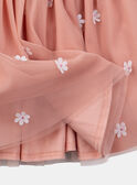 Saia de tule com flores brancas KRISTETTE 2 / 24E2PFB2JUP415