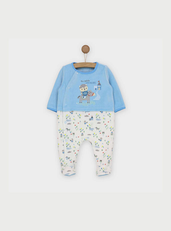 Babygro veludo azul REMY / 19E5BG75GRE213