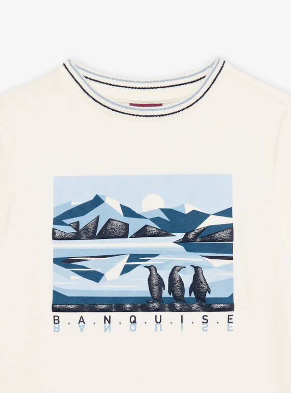 T-shirt de pinguim branco sem camisola DUPINGAGE / 22H3PGY2TML001