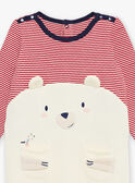Babygrow às riscas e animação urso FEDOURSON / 23E5BG21GREA002