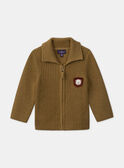 Cardigan de malha com fecho de correr e gola de polo MAARMAND / 25E1BG71GIL812