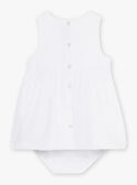 Vestido e bloomer de cerimónia bebé menina CAJULIE / 22E1BFH2CHS001